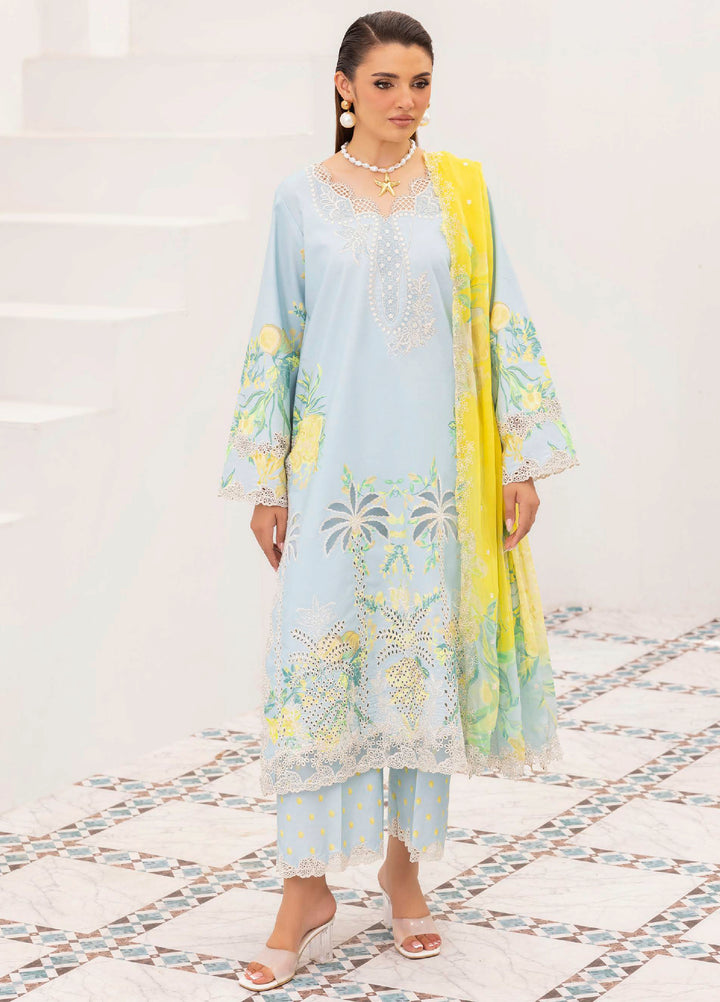 Rang e Bahar by Charizma Unstitched Embroidered Lawn 3 Piece Suit CHR26ULR CRB6-25 - Summer Collection