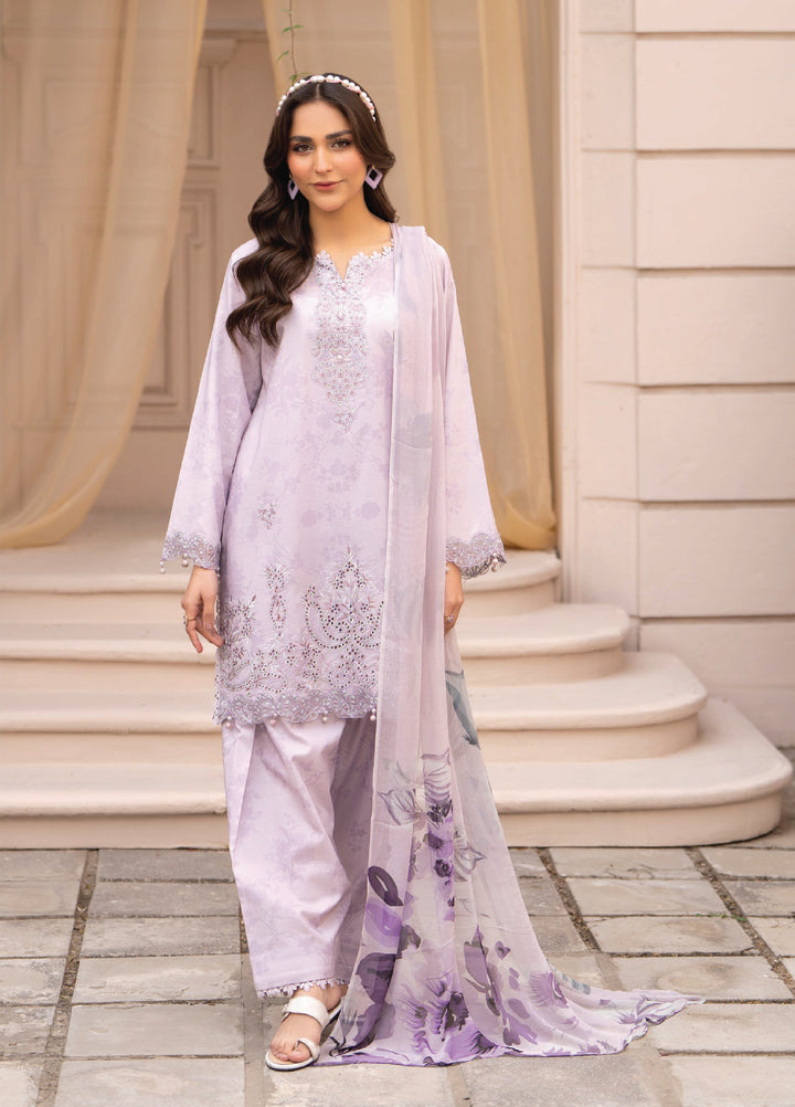 Summer Breeze by Humdum Unstitched Embroidered Lawn 3 Piece Suit HB26USB D-05 - Summer Collection