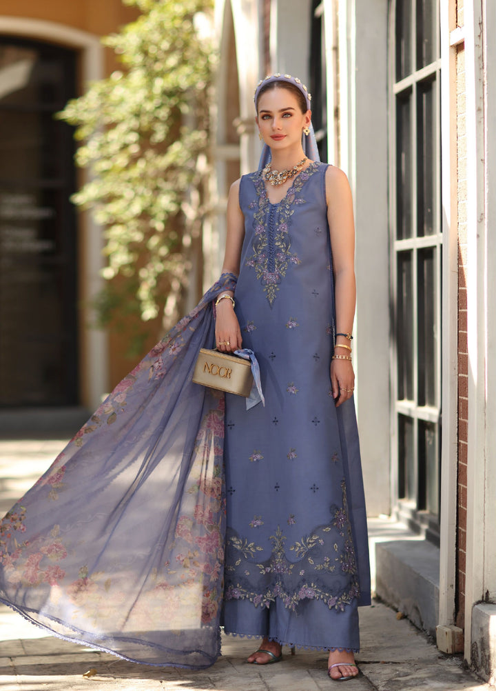 Noor by Saadia Asad Unstitched Embroidered Lawn 3 Piece Suit SA26UNE D-03B - Eid Collection