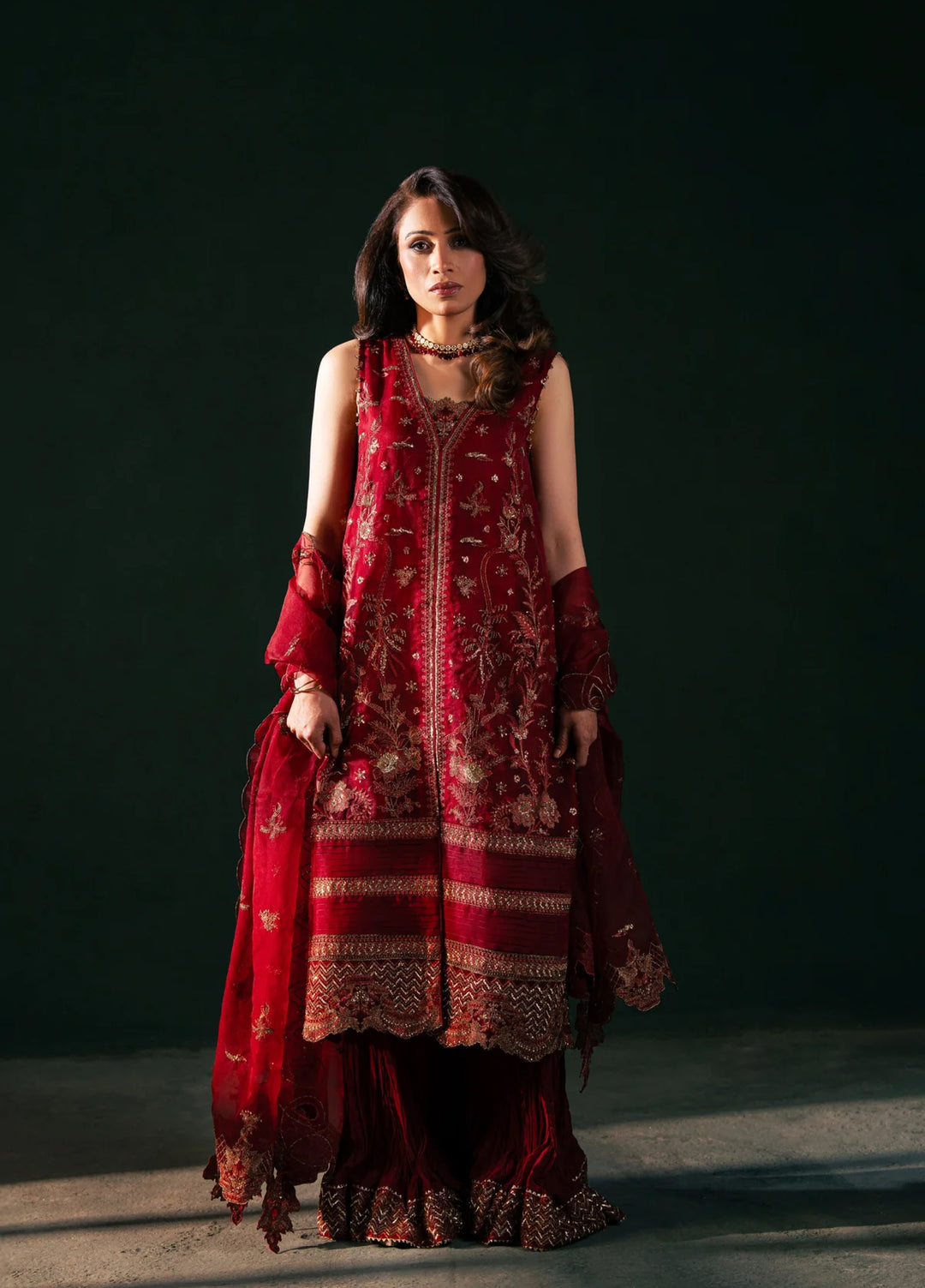 Rashq-e-Qamar by Malook Pret Embroidered Organza 3 Piece Suit Serena