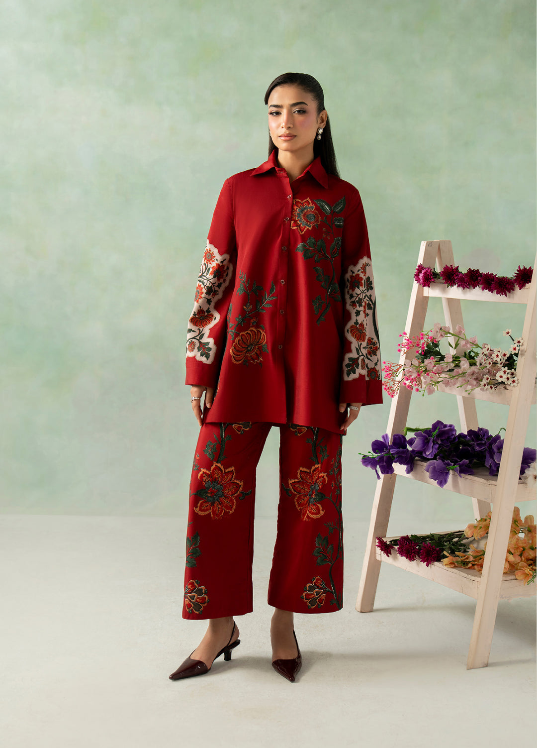 Folds by Zarposh RTW Printed Crepe 2 Piece Suit ZR26PF VEIRA - Casual Collection