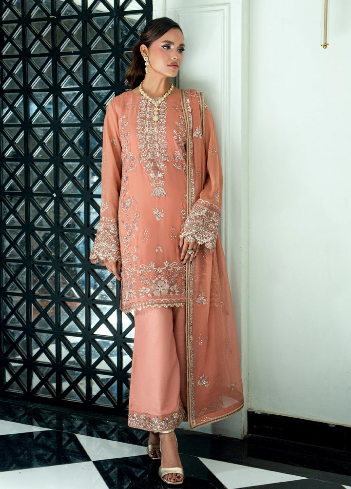 Maison d'or by Sahane Unstitched Embroidered Chiffon 3 Piece Suit CT-27006 SORELLE - Festive Collection