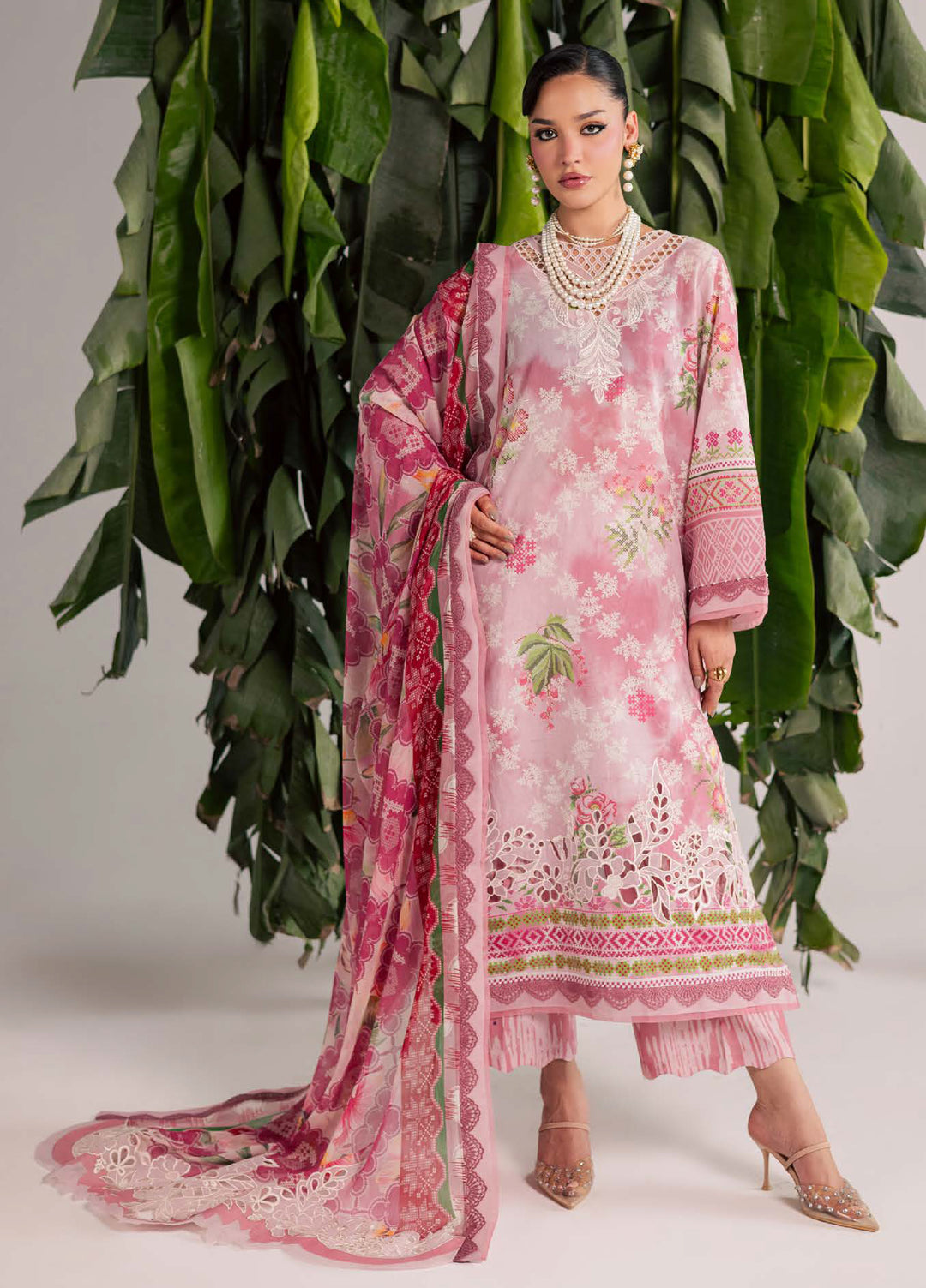Daily Delight by Nureh Unstitched Embroidered Lawn 3 Piece Suit NU26UDDL DD-25 - Summer Collection