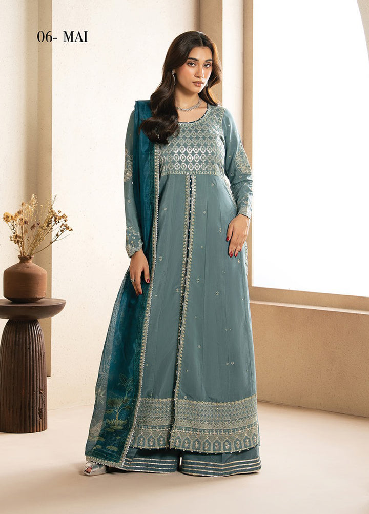 Neoma by Xenia Formals Unstitched Embroidered Raw Silk 3 Piece Suit XE26UNF 06- MAI - Festive Collection
