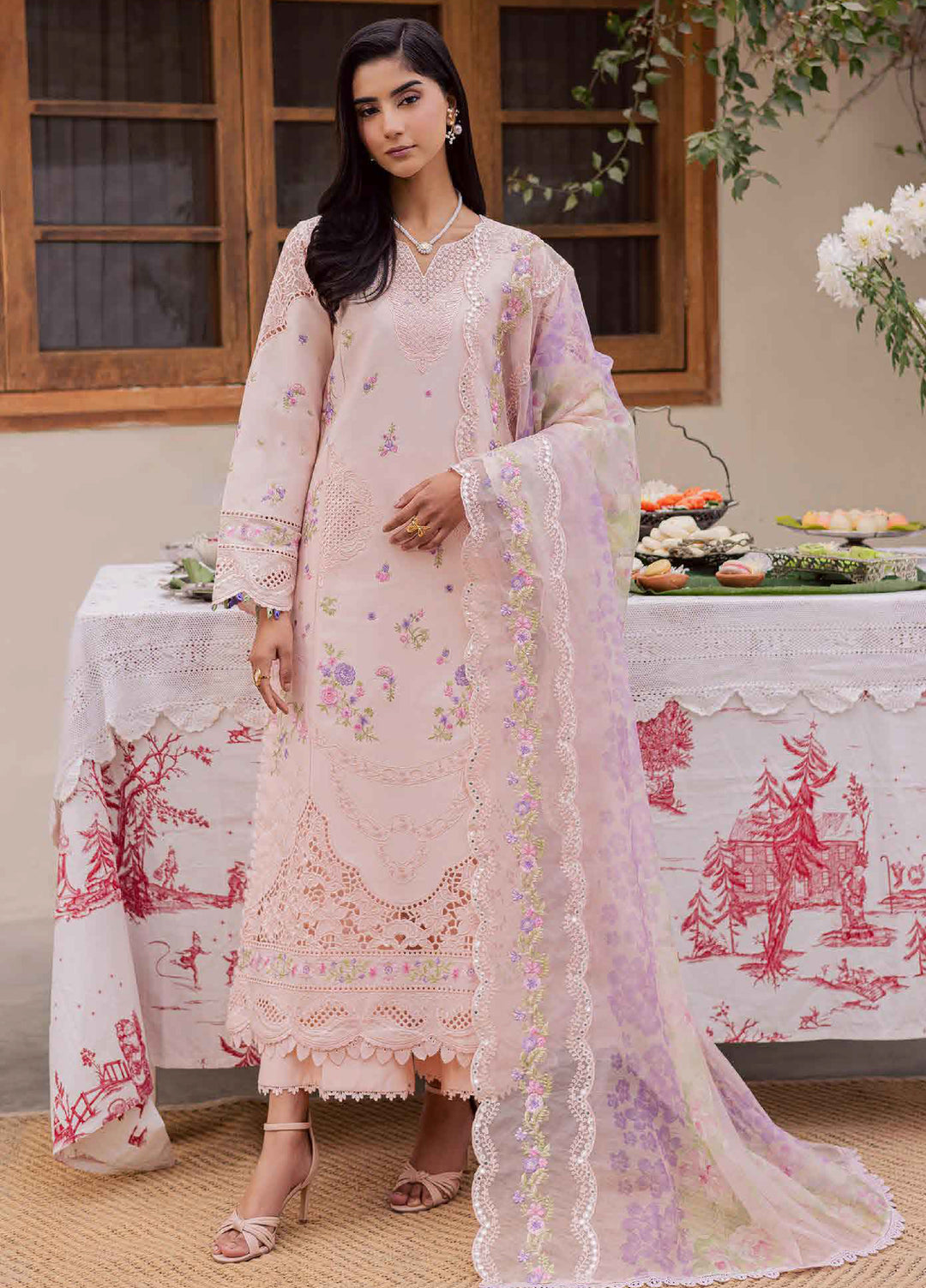 Selene by RajBari Unstitched Embroidered Lawn 3 Piece Suit RB26USL Kaya - Festive Collection