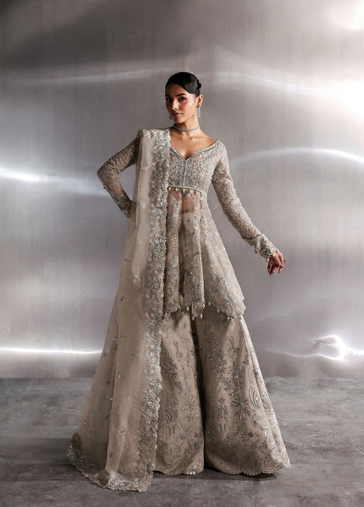 Seraphine by Zarposh Unstitched Embroidered Organza 3 Piece Suit Novelle - Wedding Collection