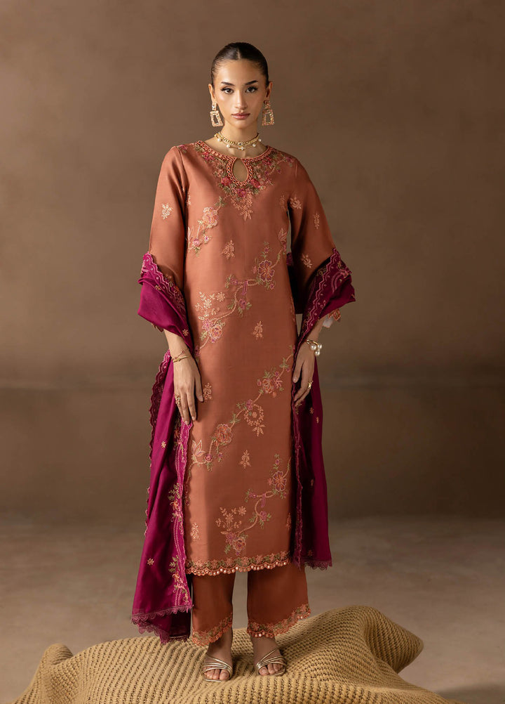 Sareen by Rajbari Unstitched Premium Viscose Chikankari 3 Piece RB25SC D-12 - Winter Collection