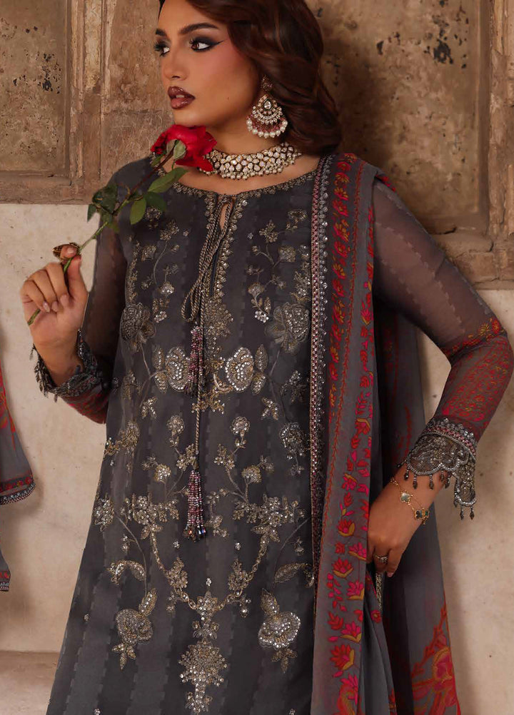 Vasal by Charizma Unstitched Luxury Chiffon Embroidered Suits 3 Piece CRZ25LC VSL25-41 - Festive Collection