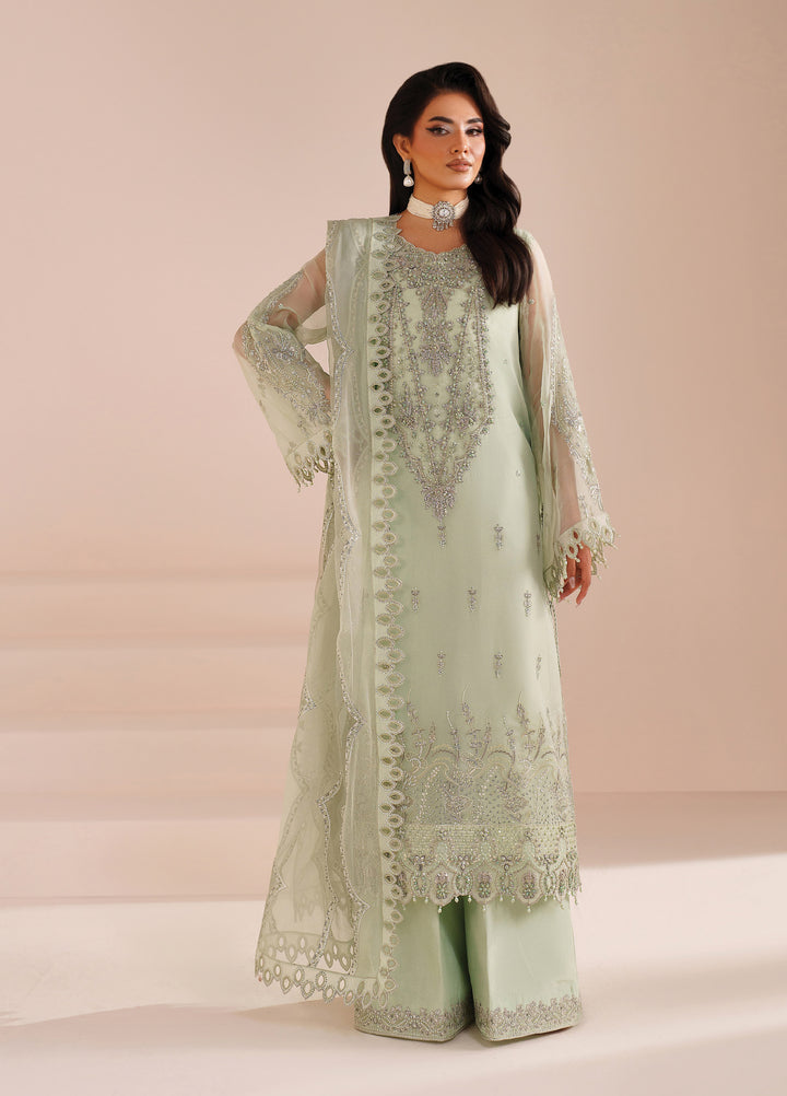 Aymal by Alizeh Fashion Unstitched Embroidered Chiffon 3 Piece Suit AFB26UA D-06 Zyah - Festive Collection