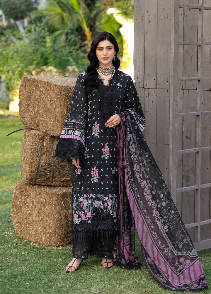 Elaf Premium Chikankari Unstitched Printed Lawn 3 Piece Suit EL26UPC ERC-7A ARZO - Summer Collection