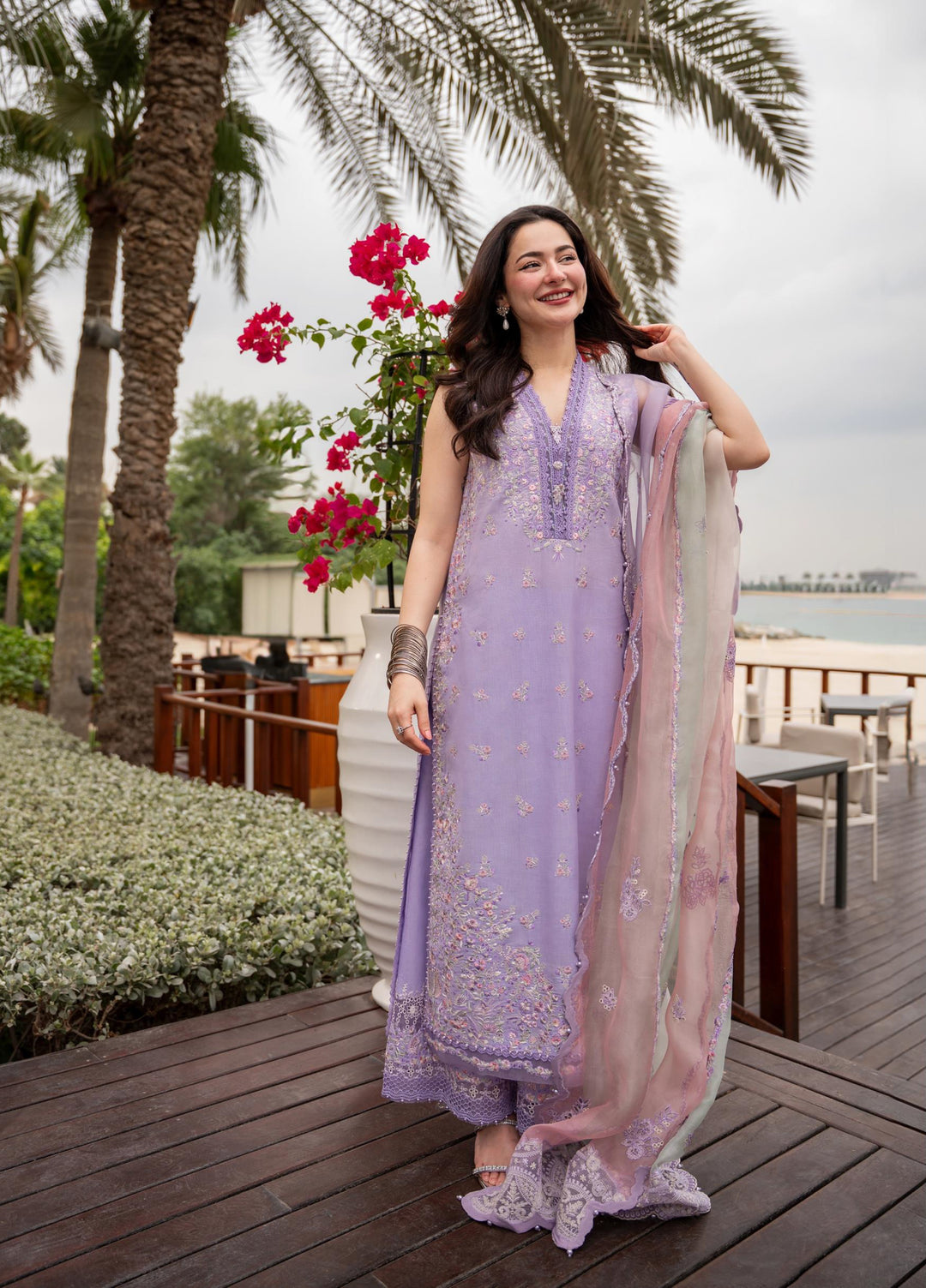 AYA by Faiza Saqlain Unstitched Embroidered Luxury Lawn 3 Piece Suit FS26UAL SUELA - Festive Collection