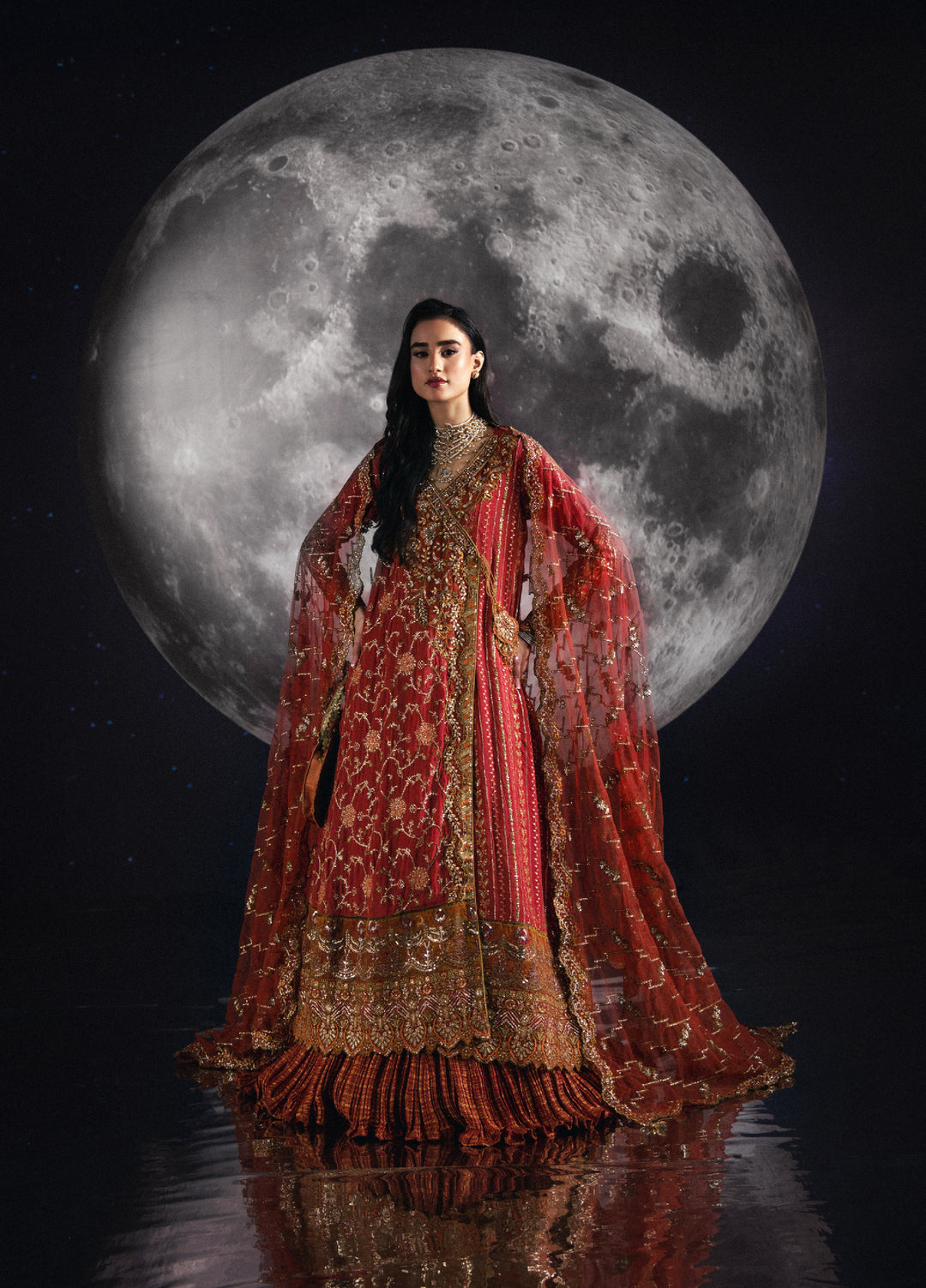 Sara Jahan Women RTW Embroidered Chiffon 3 Piece Suit SJ26RF AD-005 - Festive Collection