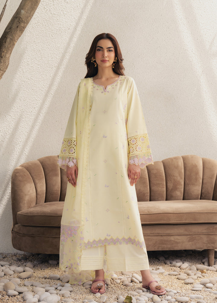 Eclat Premium by Seran Unstitched Embroidered Lawn 3 Piece Suit SN26ULE Lumea D-05 - Summer Collection