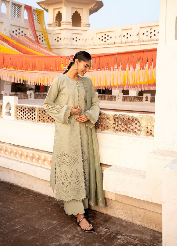 Basant Chikankari by Florent Unstitched Embroidered Luxury Lawn 3 Piece Suit FL26UBC FZ-3A - Summer Collection