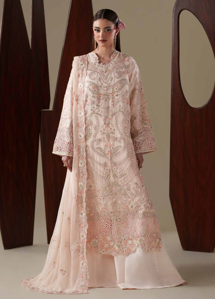 Nouvelle by Emaan Adeel Unstitched Embroidered Chiffon 3 Piece Suit EA26UNC Lumi - Festive Collection