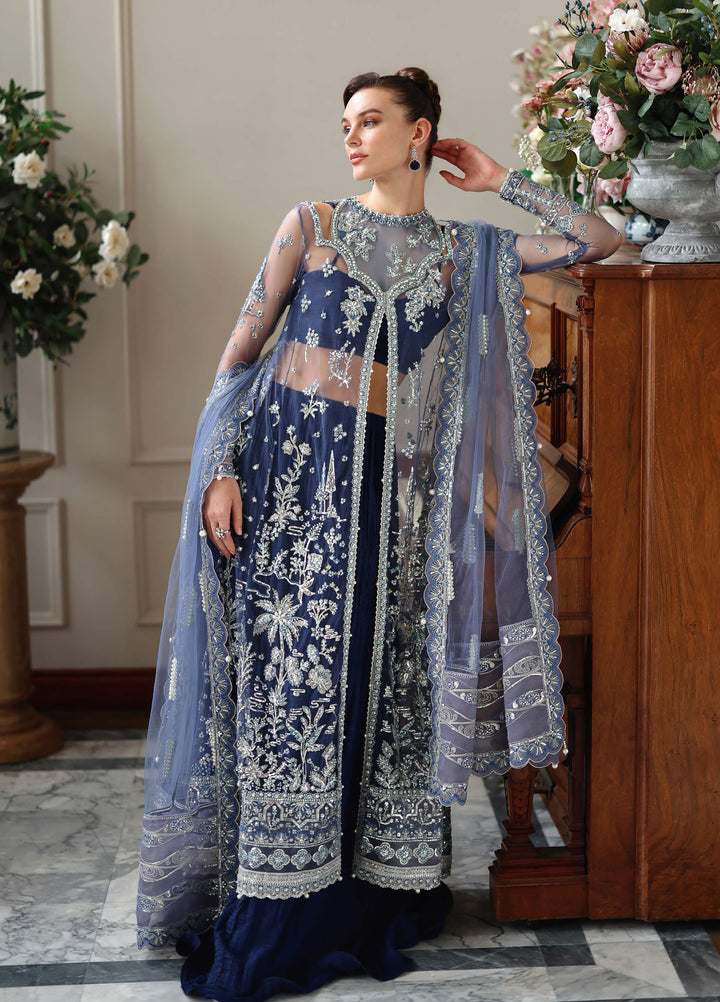 The Muse by Mushq Unstitched Organza Embroidered Suits 3 Piece MU26TM Veronica - Wedding Collection