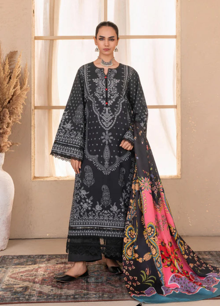 Jugnu by Chandan Nagri Women Pret Embroidered Khaddar 3 Piece Suit Raami - Winter Collection