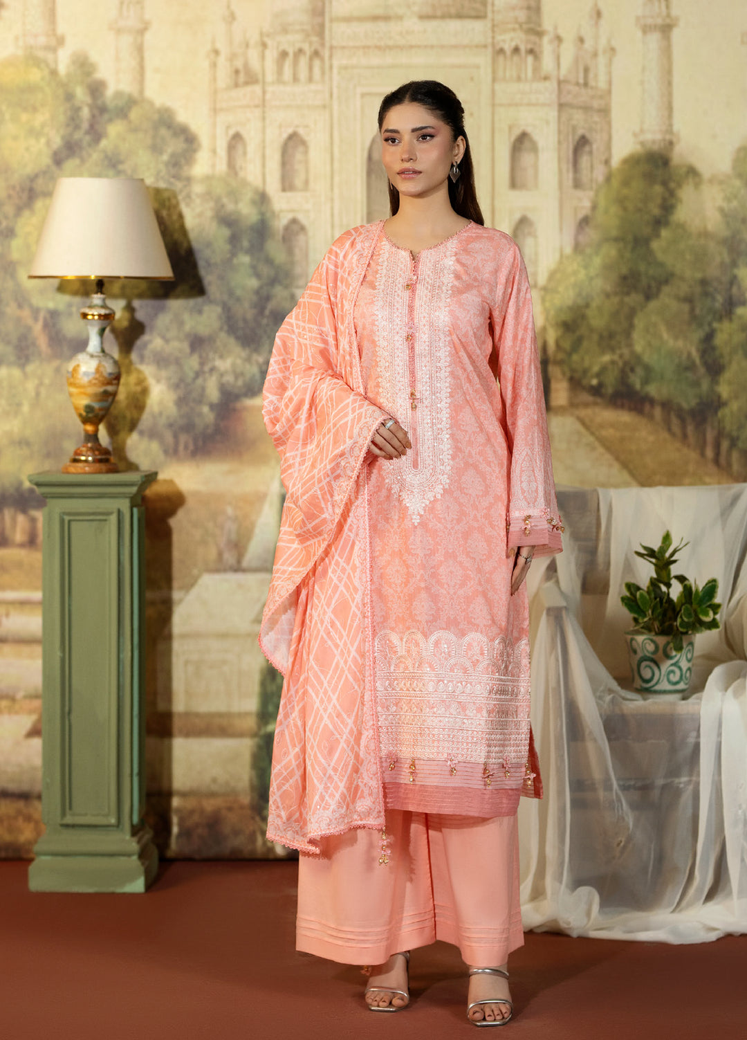 Regalia Textile Unstitched Embroidered Lawn 3 Piece Suit RG26EUS D-2 - Summer Collection