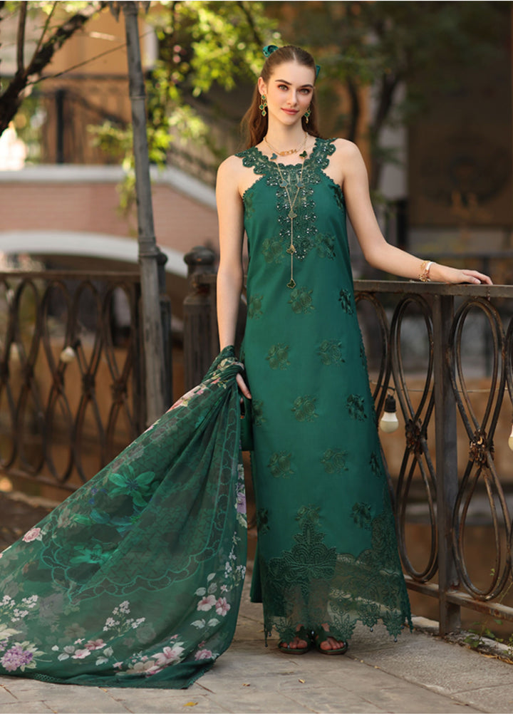 Noor by Saadia Asad Unstitched Embroidered Lawn 3 Piece Suit SA26UNE D-02B - Eid Collection