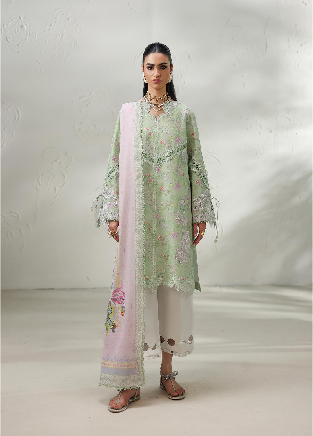 Q Prints by Qalamkar Unstitched Printed Lawn 3 Piece Suit QLK26UQL TALYA QQP-01 (A) - Summer Collection