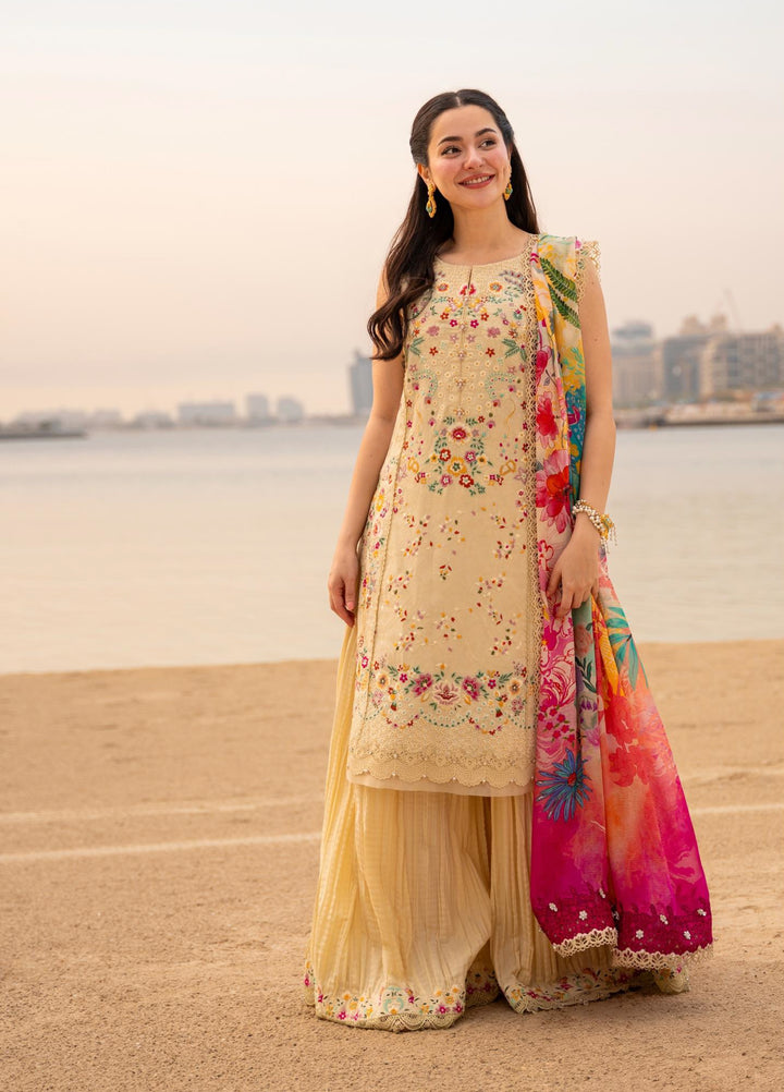 AYA by Faiza Saqlain Unstitched Embroidered Luxury Lawn 3 Piece Suit FS26UAL MERJEM - Festive Collection