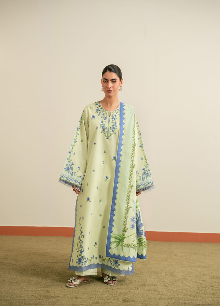 Seran Essentials Unstitched Printed Lawn 3 Piece Suit SN26UEL Astera D-01 - Lawn Collection