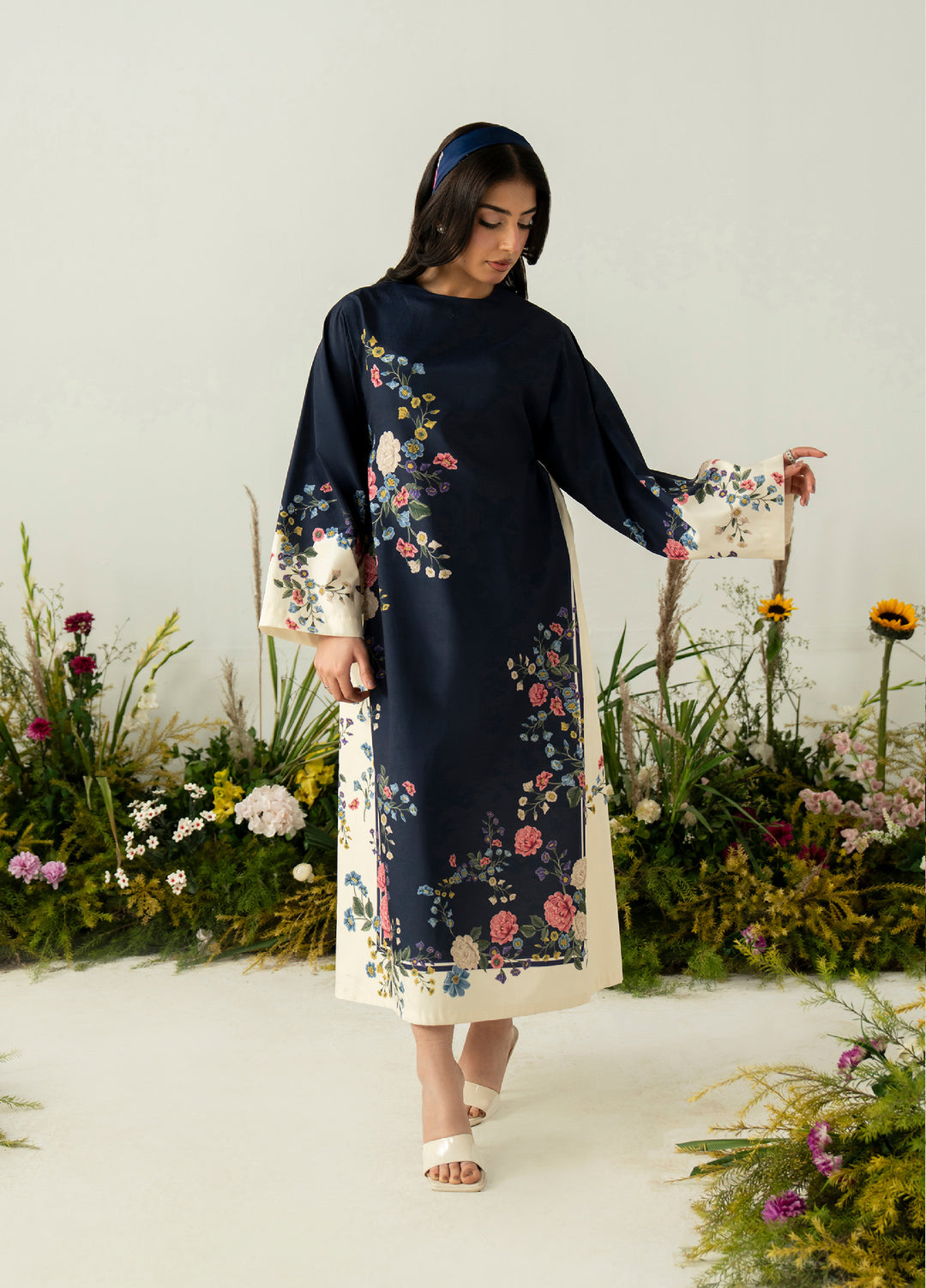 Folds by Zarposh RTW Printed Crepe 2 Piece Suit ZR26PF SEREN - Casual Collection