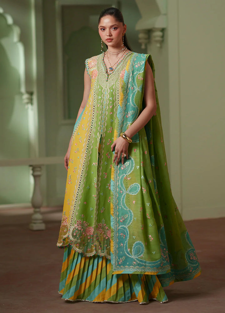 Mashriq by Bin Ilyas Unstitched Embroidered Lawn 3 Piece Suit BI26UML D114A - Festive Collection