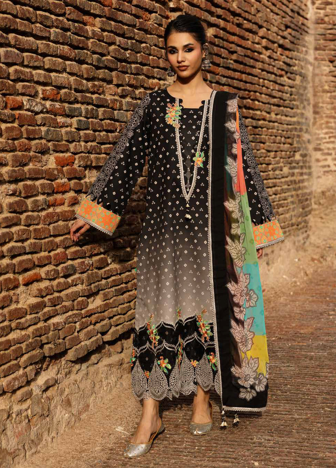 Chunri by Charizma Unstitched Embroidered Lawn 3 Piece Suit CHR26UCL CHN6-02 - Summer Collection