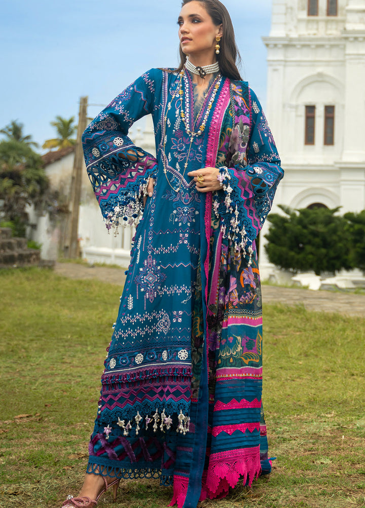 Neroli By Annus Abrar Unstitched Embroidered Lawn 3 Piece Suit ABR26UNL 07 Seraya - Festive Collection
