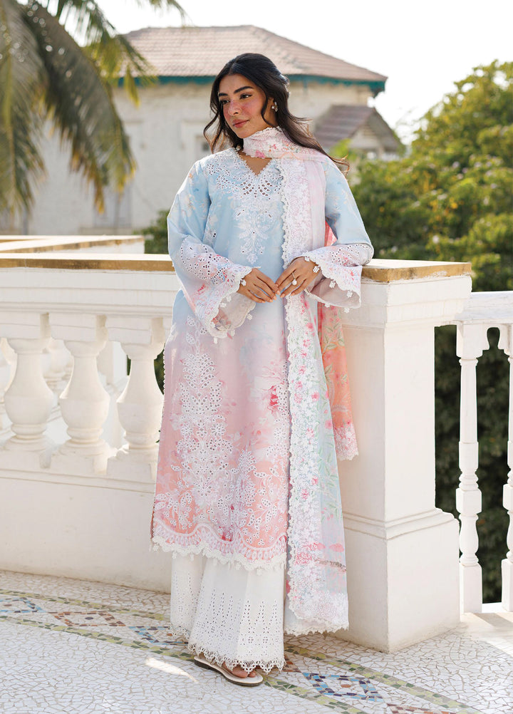 Summer Together by Afrozeh Unstitched Embroidered Lawn 3 Piece Suit AF26UST D-6 LILOURA - Festive Collection