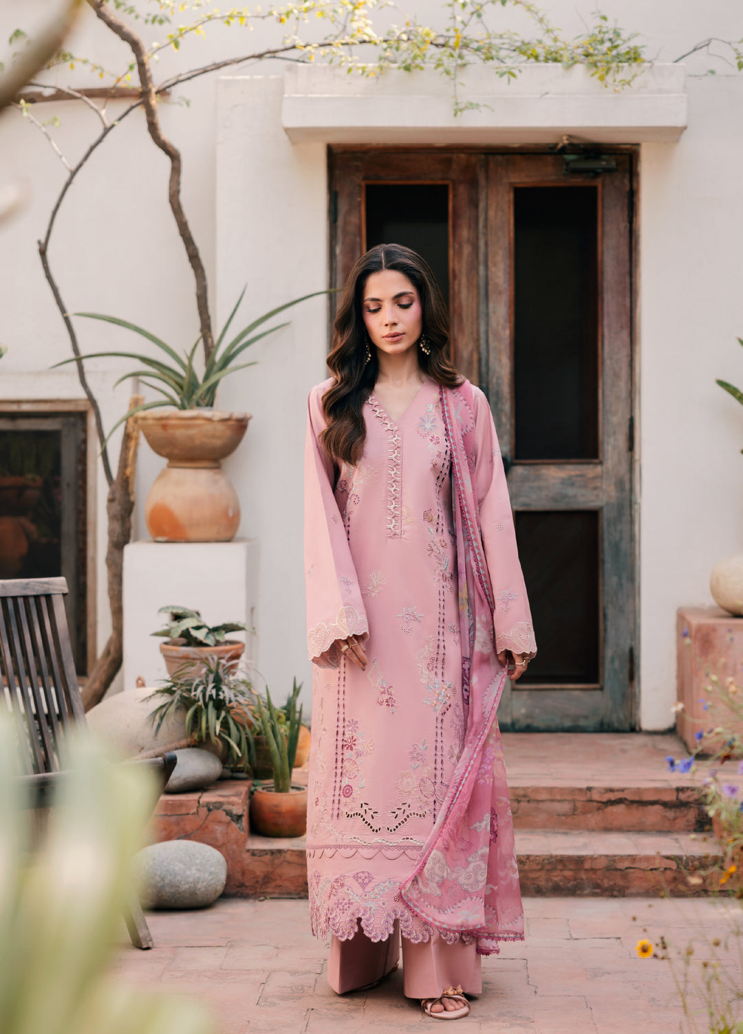 Zync by Florent Unstitched Embroidered Lawn 3 Piece Suit FL26ULZ FZ-6A - Lawn Collection