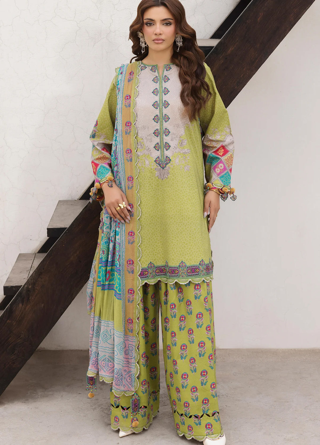 Andaaz by Charizma Unstitched Embroidered Lawn 3 Piece Suit CHR26UAL CAD6-10 - Summer Collection