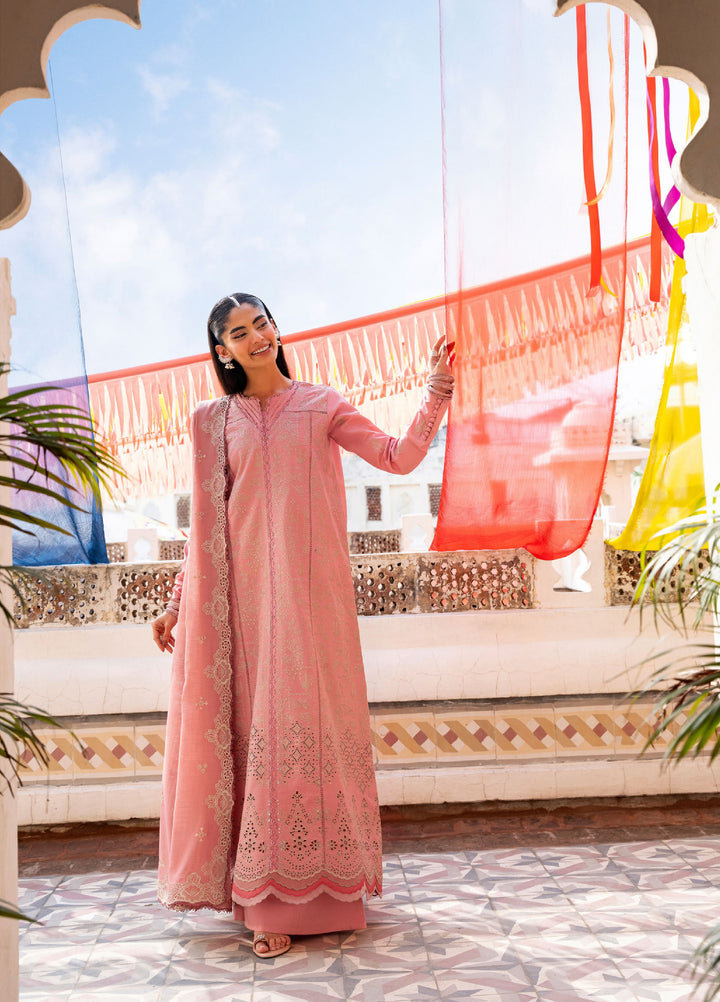 Basant Chikankari by Florent Unstitched Embroidered Luxury Lawn 3 Piece Suit FL26UBC FZ-3B - Summer Collection