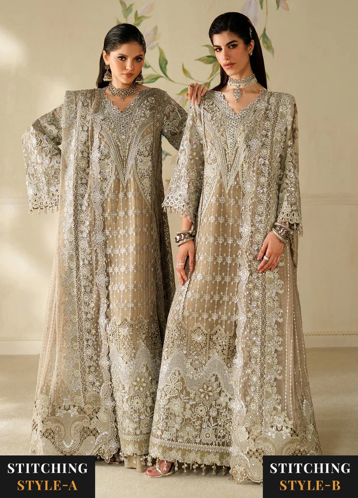 Chantelle by Baroque Unstitched Embroidered Organza 3 peice BQ25CF V14- D 08 - Formals Collection