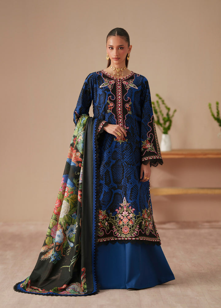 JoJo by Bin Ilyas Unstitched Embroidered Lawn 3 Piece Suit BI26UJJ D-83B - Summer Collection