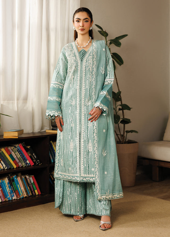 Leila by Mahnur Unstitched Embroidered Lawn 3 Piece Suit MN26ULL L-10 - Summer Collection