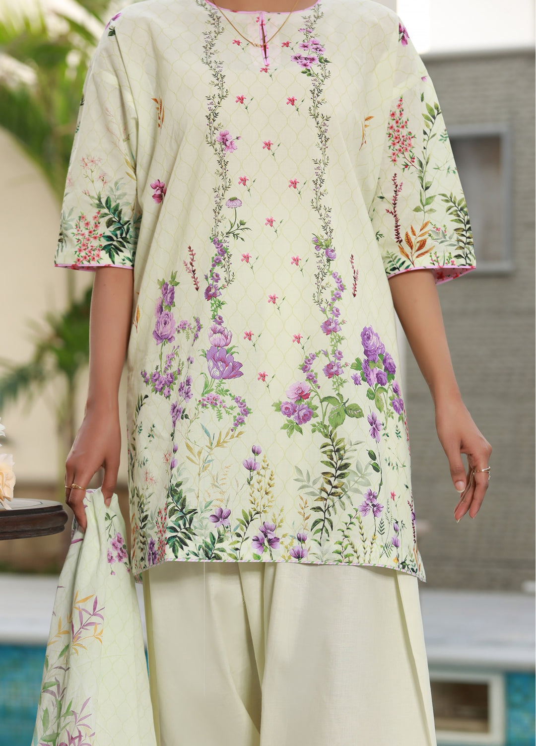 The Garden Muse by Chameli Unstitched Printed Lawn 3 Piece Suit CHM26UGM WRTS-0003 - Summer Collection