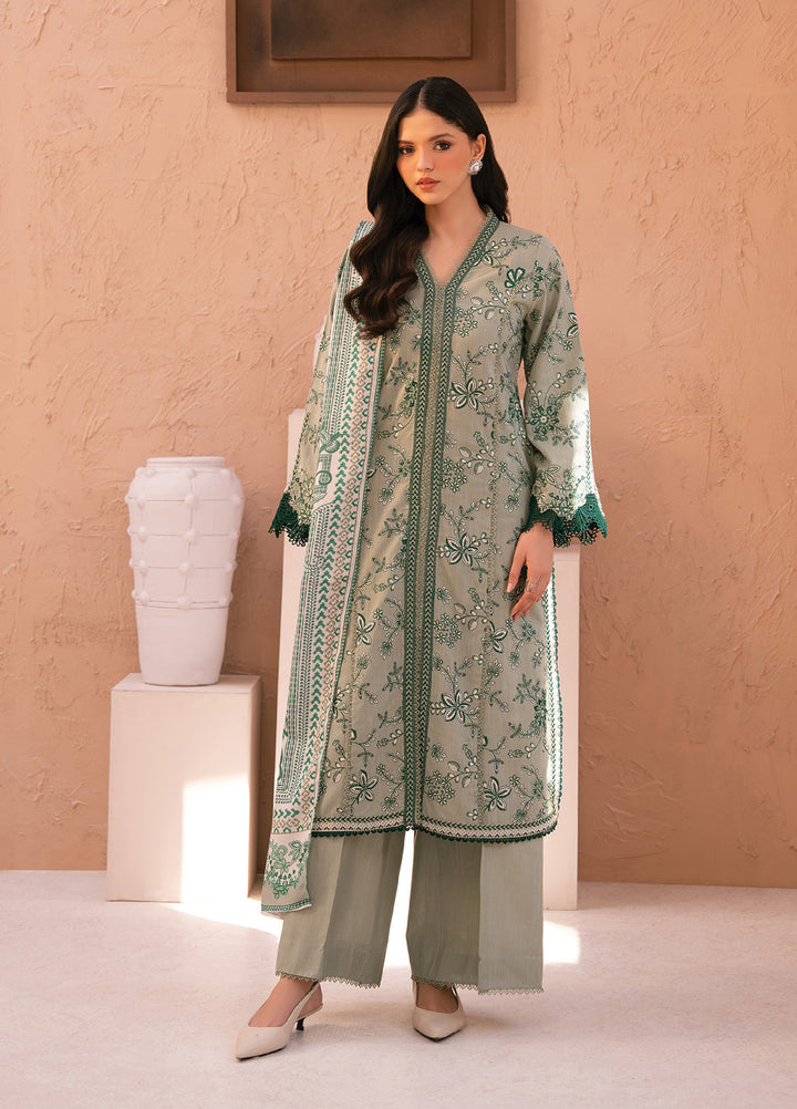 Xenia Unstitched Slub Khaddar Unstitched Embroidered Suits 3 Piece XE25SK D-02 Khayr - Winter Collection
