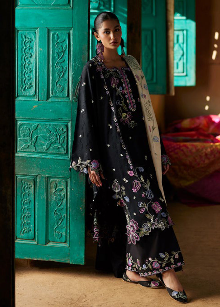 Meili by Zaha Unstitched Embroidered Lawn 3 Piece Suit ZK26UML ZL26-07B - Festive Collection