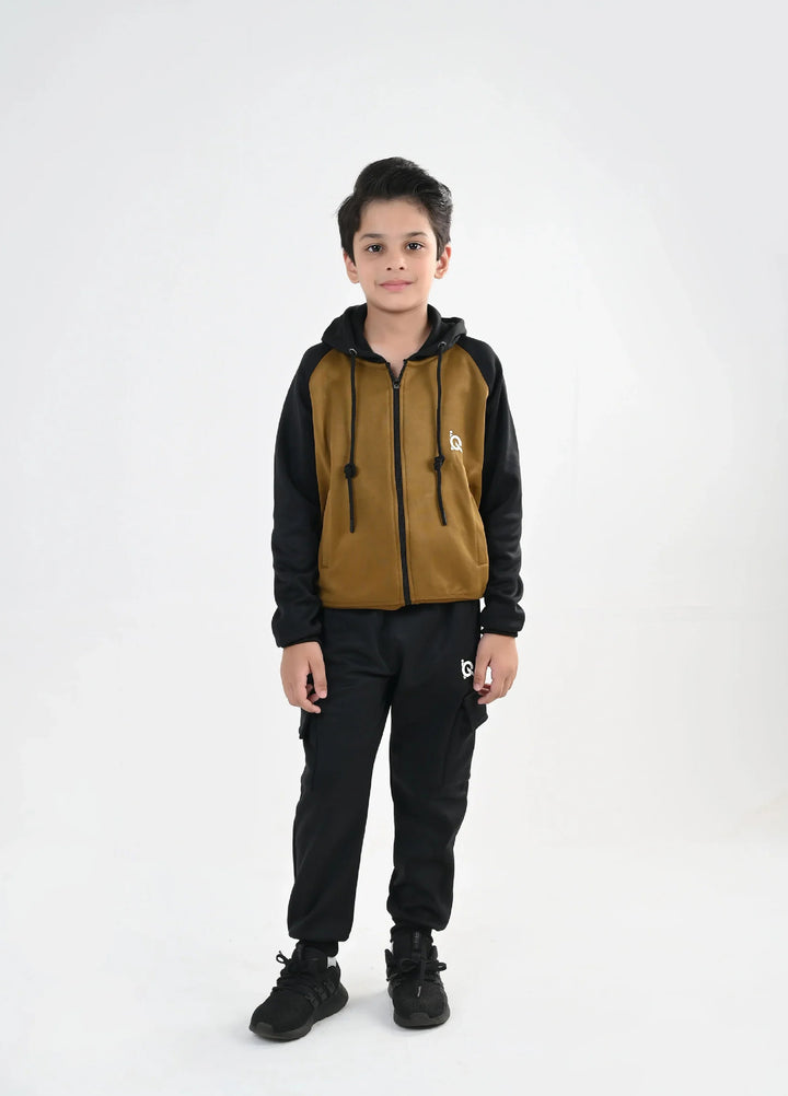 IQ Exclusive Kids Track Suit Fleece 2 PieceTwilight Sand Tracksuit-Unisex Kids - Winter Collection