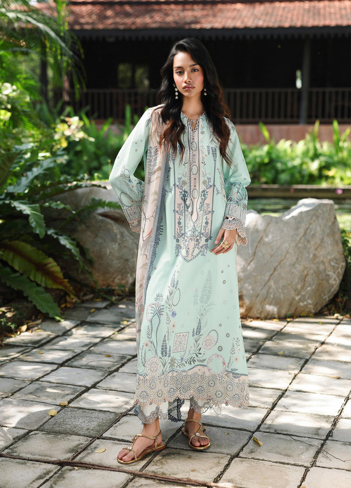 Q Prints by Qalamkar Unstitched Lawn Printed 3 Piece Suit QLK26QP Slona - Summer Collection