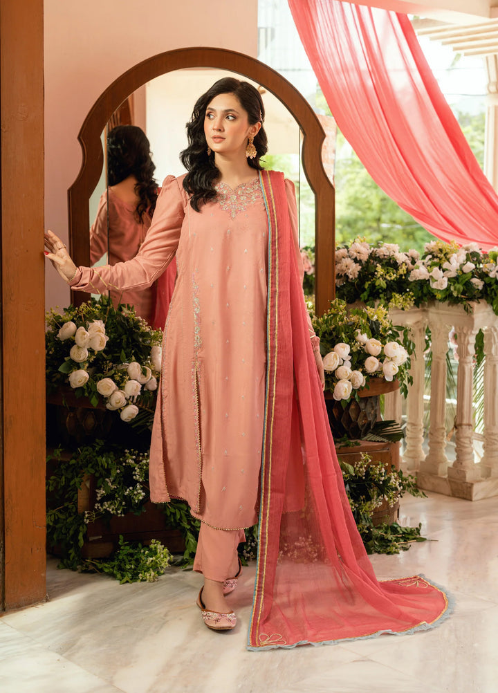 Omal by Komal Baat Paaki Women Dobby 3 Piece Pret Suit Ayla - Festive Collection