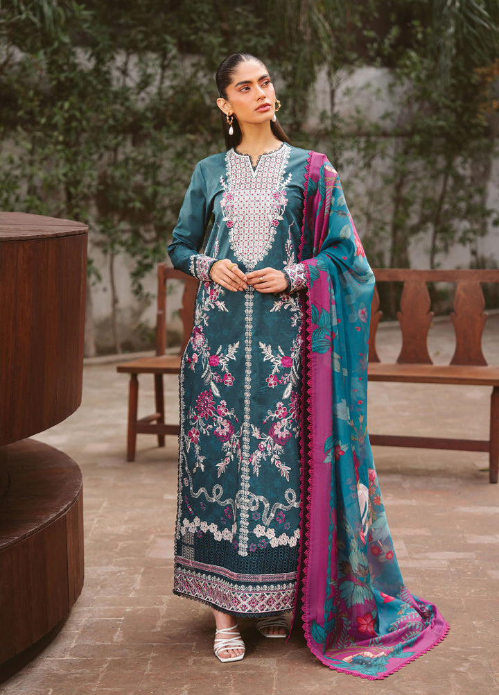 Serein by Ayzel Unstitched Embroidered Lawn 3 Piece Suit AAF26USL Zenvia - Eid Collection