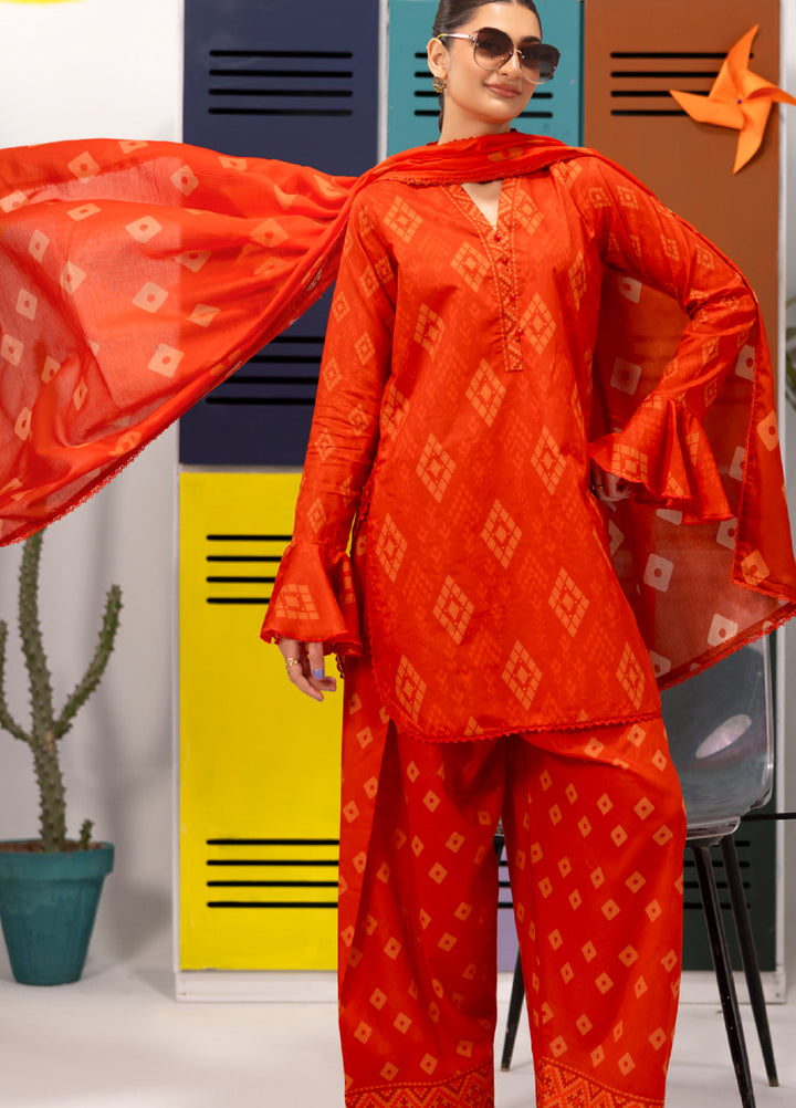 Coco Popup by Al Zohaib Unstitched Printed Lawn 3 Piece Suit AZ26UCP D-6 - Summer Collection