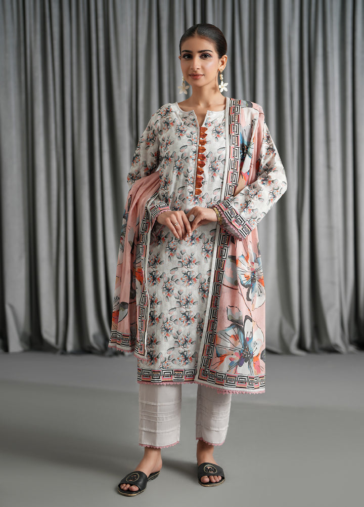 Salina by Regalia Textile Unstitched Printed Lawn 3 Piece Suit RG26US D-9 - Summer Collection