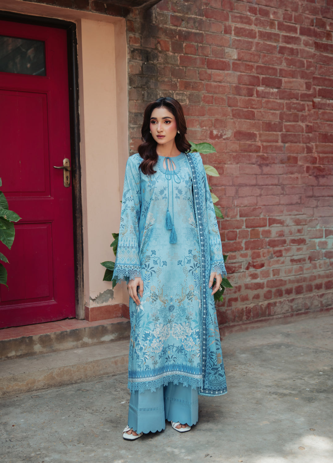 Zync by Florent Unstitched Printed Lawn 3 Piece Suit FL26ULE FZ-4 - Eid Collection