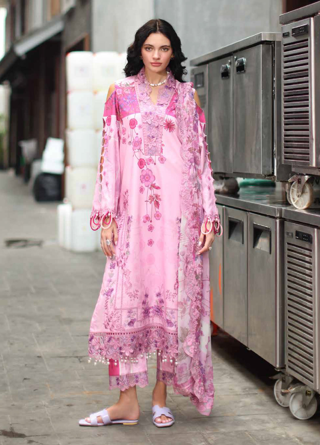 Signature by Charizma Unstitched Printed Lawn 3 Piece Suit CHR26USL CS6-07 - Summer Collection