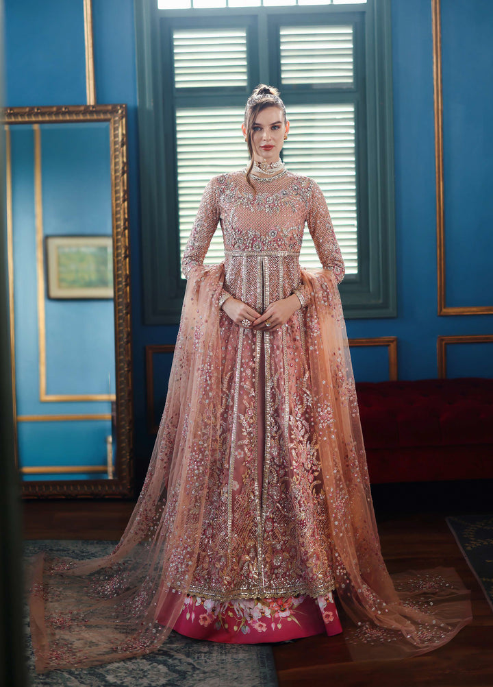 The Muse by Mushq Unstitched Organza Embroidered Suits 3 Piece MU26TM Shayna - Wedding Collection