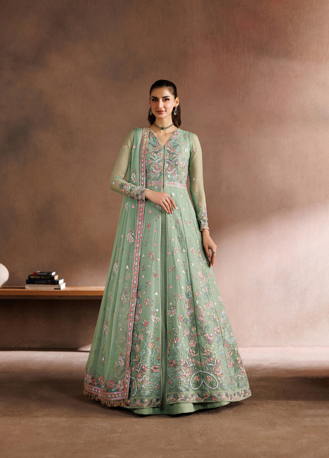 Zaryah by Zarif Unstitched Embroidered Chiffon 3 Piece Suit ZR26UZF ZF-ZYR-SURILI-06 - Festive Collection